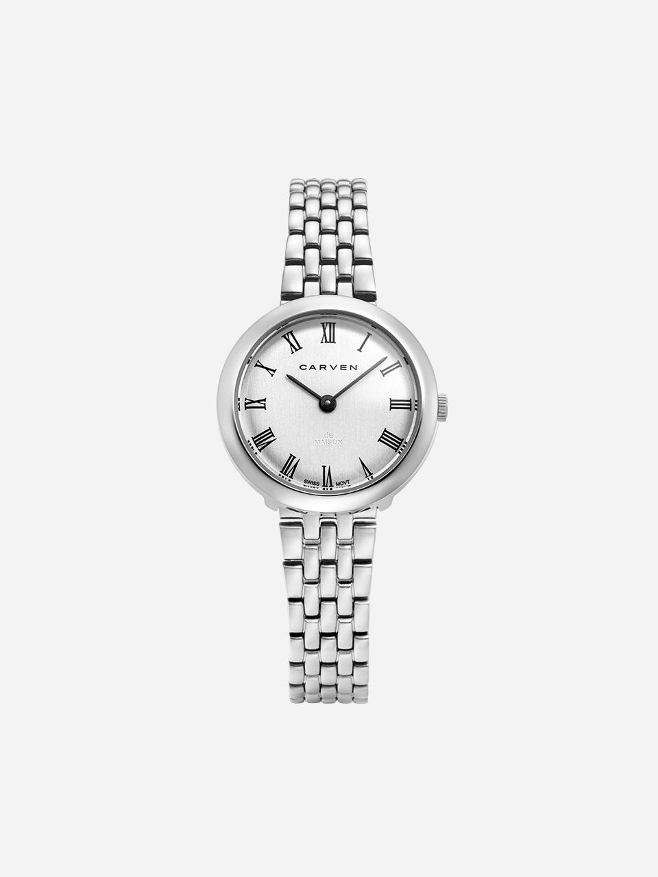 MAISON246 [CARVEN] Women's Metal Watch CV641 - WH/SV