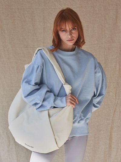 MAISON246 Croissant Shoulder Bag_Cream