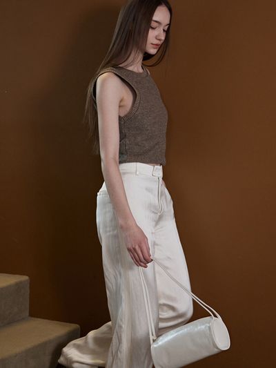 MAISON246 Cylinder Bag_White