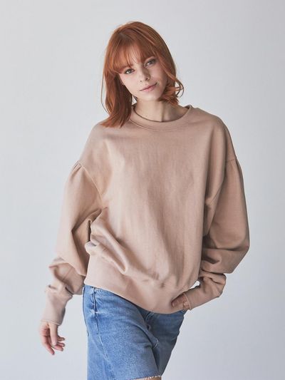 MAISON246 PUFF SWEATSHIRT_SAND BROWN