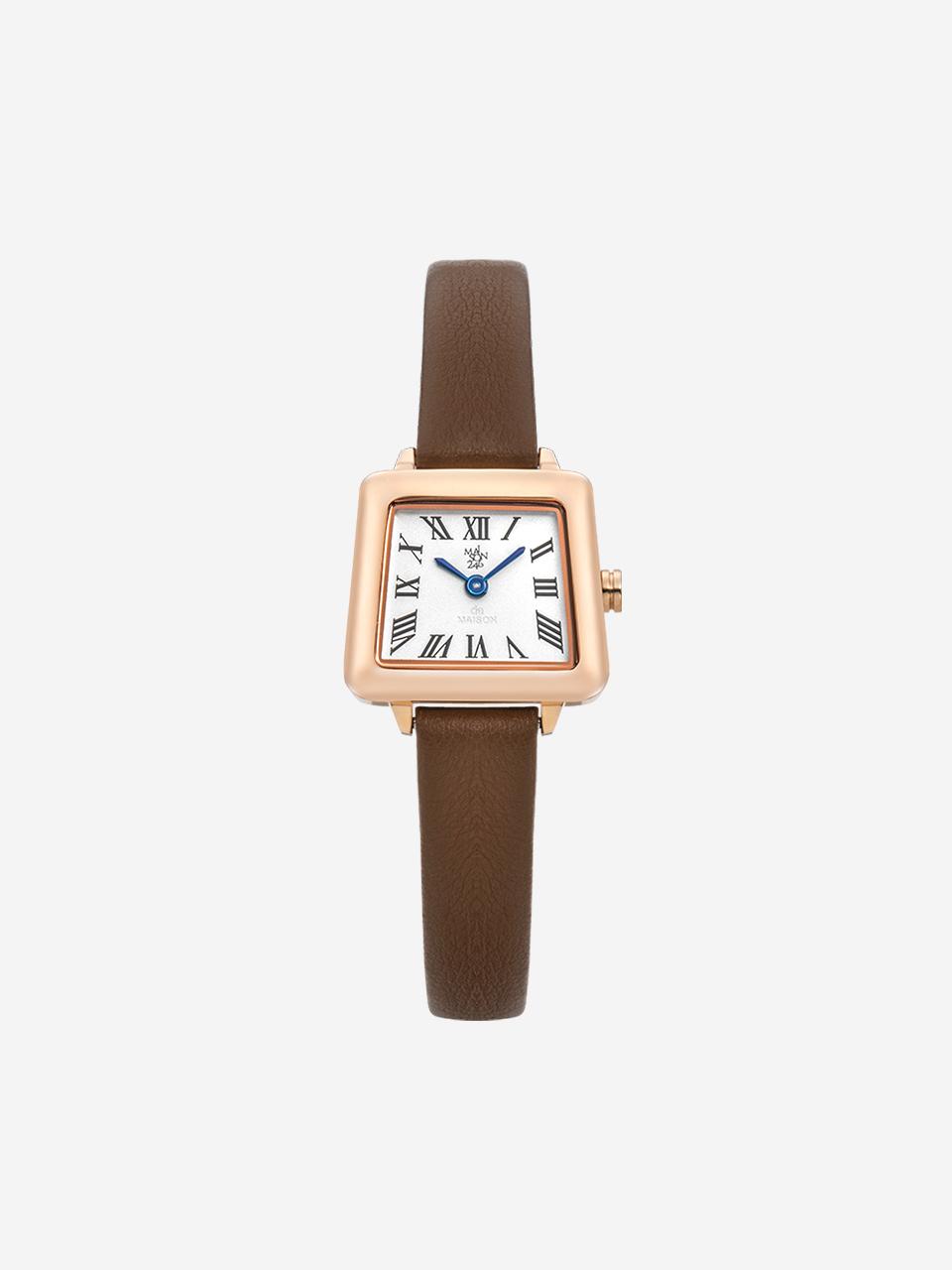 MAISON246 women's leather watch MS246 - 23 RWH/BR