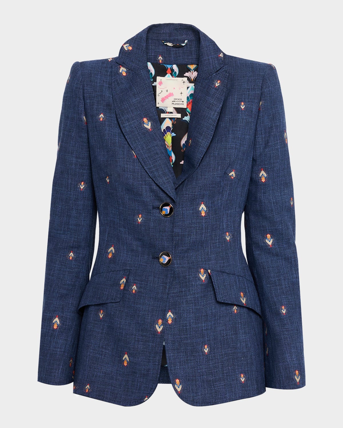 Maison Common Abstract Jacquard Single-Breasted Jacket