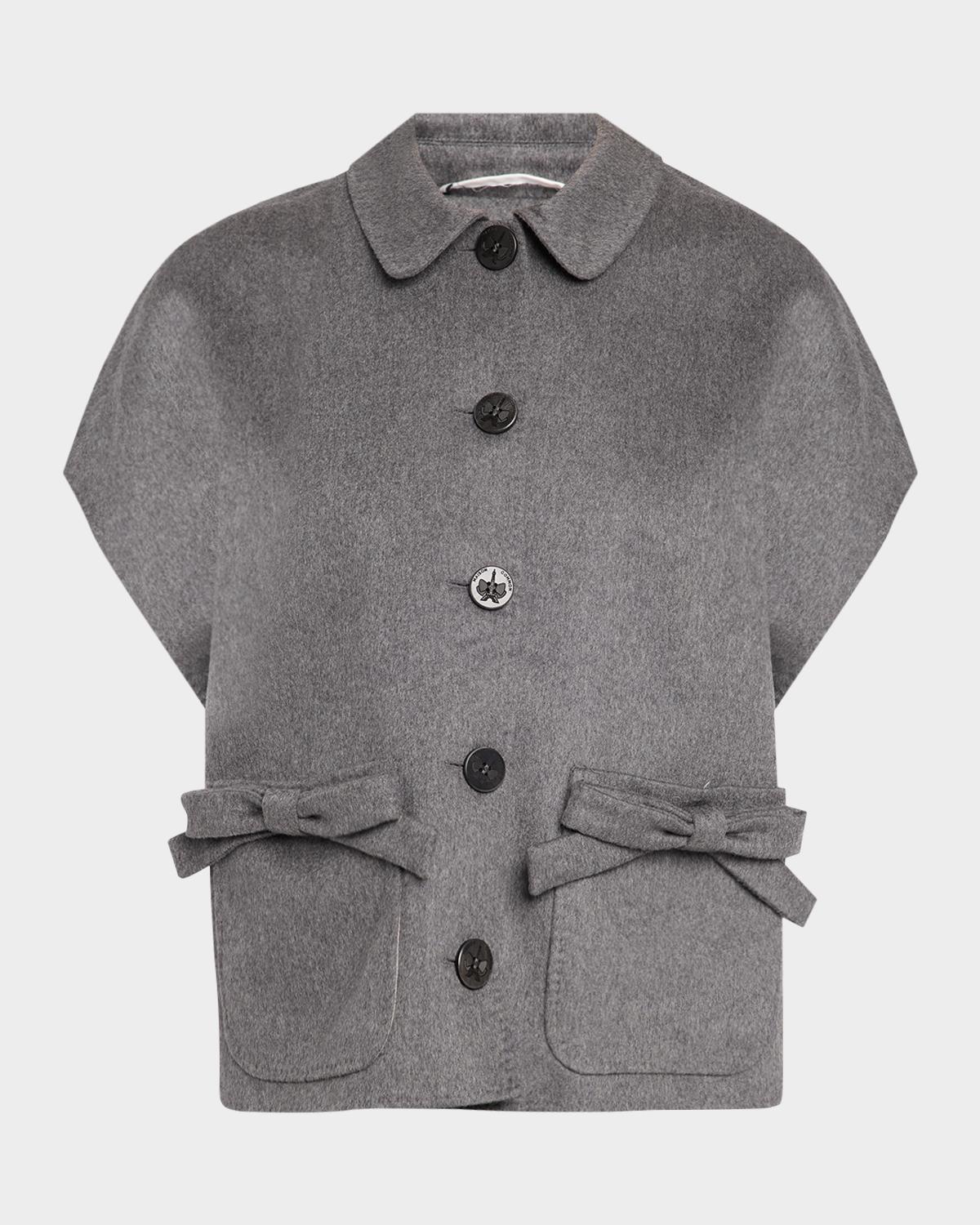 Maison Common Cashmere Casual Short-Sleeve Jacket
