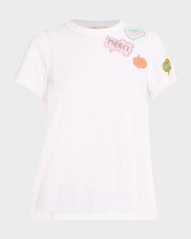 Maison Common French Phrase Cotton T-Shirt