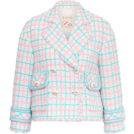 Maison Common Maison Common A-Line Plaid Tweed Jacket