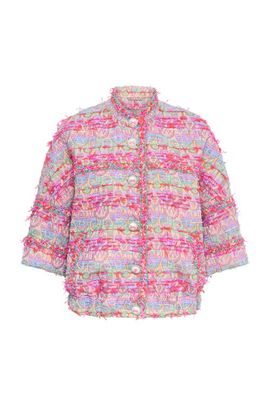 Maison Common Maison Common Casual Tweed Jacket With Trimming French multicolor