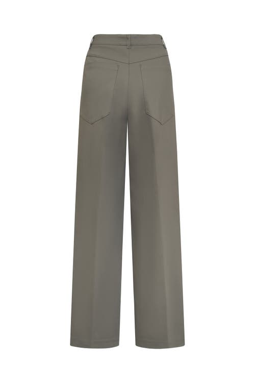 Maison Common Maison Common Cotton Stretch Wide Leg Trousers