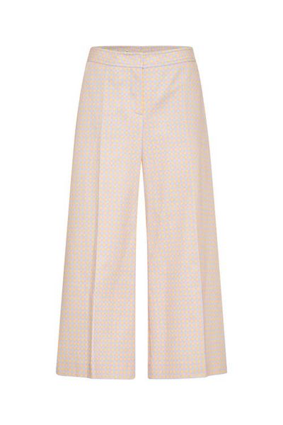 Maison Common Maison Common Cropped Printed Cotton Trousers