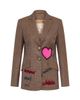 Maison Common Maison Common Embroiderd Glencheck Jacket - 1
