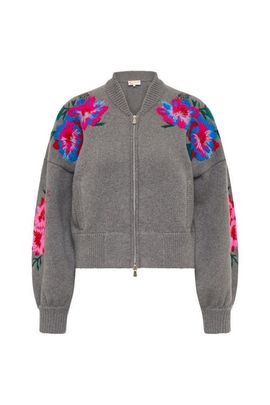 Maison Common Maison Common Embroidered Knit Cardigan With Zipper