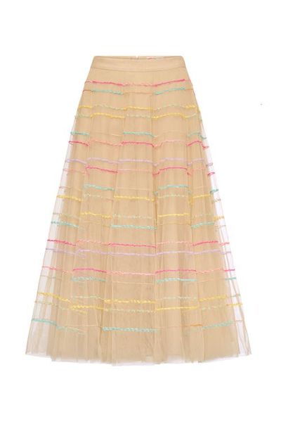 Maison Common Maison Common Embroidered Tulle Skirt