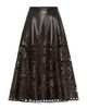 Maison Common Maison Common Embroidered Vegan Leather Skirt - 1
