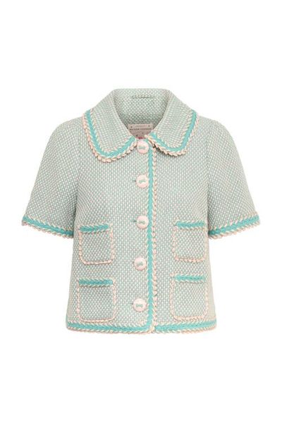 Maison Common Maison Common Half Sleeve Jacket With Peter Pan Collar