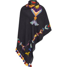 Maison Common Maison Common Hand Embroidered Scarf With Tassels