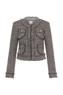 Maison Common Maison Common Little Tweed Jacket With Fringes