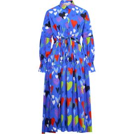 Maison Common Maison Common Long Cotton Dress With Heart Print