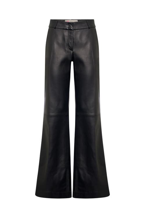 Maison Common Maison Common Nappa Leather Bootleg Pants