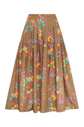 Maison Common Maison Common Printed Cotton Skirt With Pockets Print