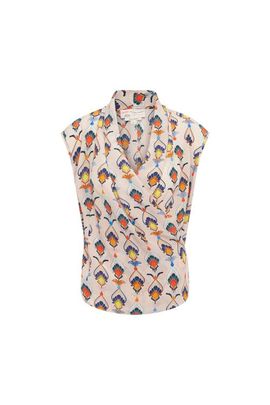 Maison Common Maison Common Printed Wrap Silk Top Print