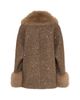 Maison Common Maison Common Sequined Coat With Fake Fur - 2