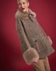 Maison Common Maison Common Sequined Coat With Fake Fur - 4