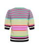 Maison Common Maison Common Short Sleeve Multi Colored Striped Pullover - 2