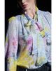 Maison Common Maison Common Silk Georgette Tie Neck Blouse - 1