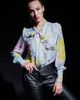 Maison Common Maison Common Silk Georgette Tie Neck Blouse - 2