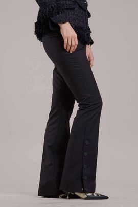 Maison Common Maison Common Stretch Trousers With Button Details
