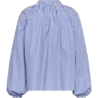 Maison Common Maison Common Striped Blouse With Patches