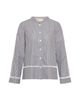 Maison Common Maison Common Striped Shirt With Eylet Trim - 1