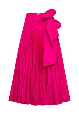 Maison Common Maison Common Taffeta Skirt With Bow Tie