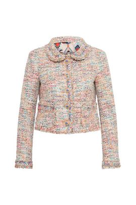 Maison Common Maison Common Tweed Jacket With Multicolor Trim