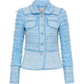 Maison Common Maison Common Tweed Patchwork Jacket With Fringes
