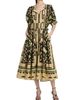 Maison Common Women's Abstract-Print Cotton A-Line Midi-Dress - 2