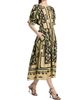 Maison Common Women's Abstract-Print Cotton A-Line Midi-Dress - 4