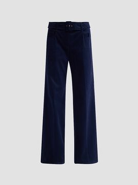 Maison Common Women's Belted Mid-Rise Denim Trousers
