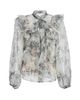Maison Common Women's Floral Silk Organza Blouse - 1