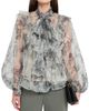 Maison Common Women's Floral Silk Organza Blouse - 3