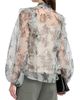 Maison Common Women's Floral Silk Organza Blouse - 4
