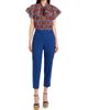 Maison Common Women's Geometric Jacquard Cotton Viole Shirt - 2