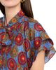 Maison Common Women's Geometric Jacquard Cotton Viole Shirt - 5