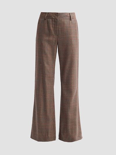 Maison Common Women's Glen Plaid Wool Trousers
