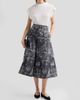 Maison Common Women's Jacquard Town Print Midi Skirt - 2