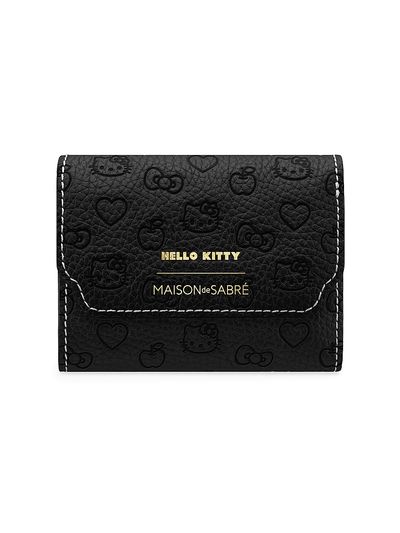 Maison de Sabre Women's Hello Kitty Leather Trifold Wallet