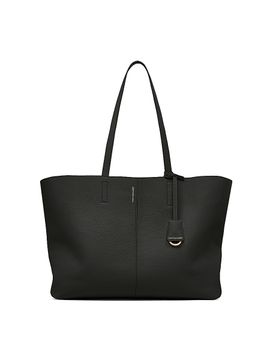 Maison de Sabre Women's Large Leather Zipped Soft Tote Bag