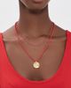 Maison Irem Maison Irem Beaded Coin Necklace Red One - 3