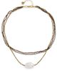 Maison Irem Maison Irem Triple Bronze Pearl Necklace Brown One - 1
