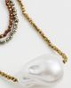 Maison Irem Maison Irem Triple Bronze Pearl Necklace Brown One - 4