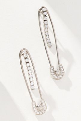 Maison Irem Safety Pin Atomic Earrings